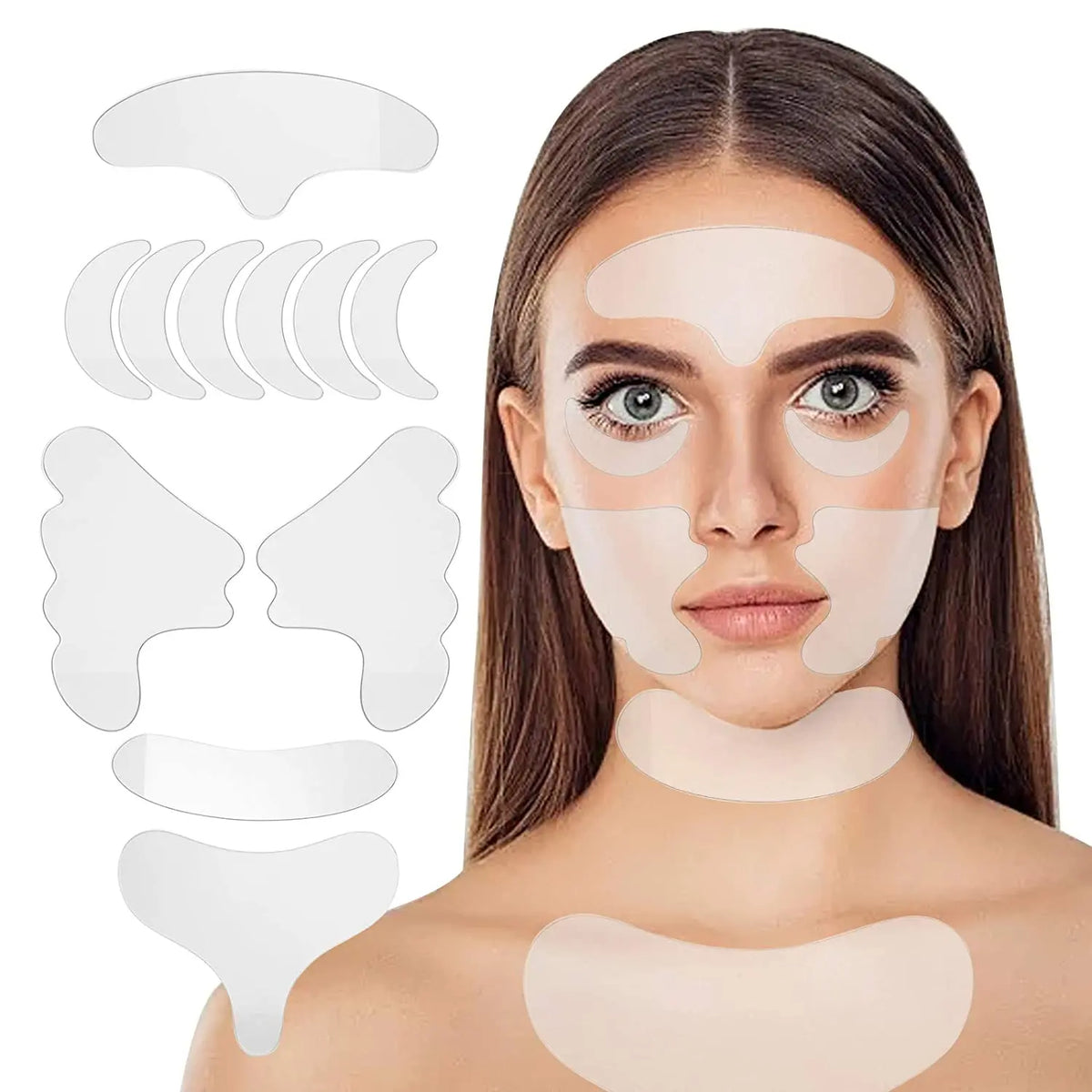 Women Reusable Silicone Wrinkle Removal Sticker Face Forehead Neck Eye Sticker Pad Anti Wrinkle Aging Skin Lifting Care Patch