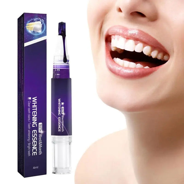 V34 Purple Teeth Lightening Pen Tooth Whitener Pen Bleaching Gel For Yellow Teeth Safe Teeth Brightening Purple Teeth Brightener