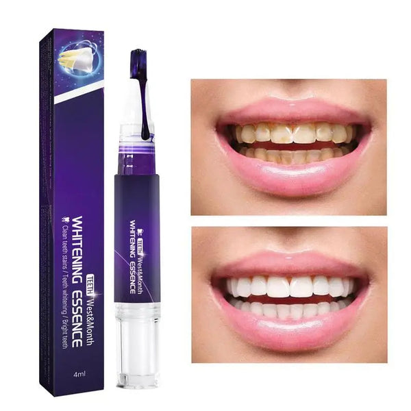 V34 Purple Teeth Lightening Pen Tooth Whitener Pen Bleaching Gel For Yellow Teeth Safe Teeth Brightening Purple Teeth Brightener