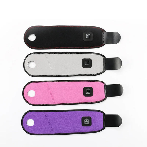 USB Heating Warm Hot Elbow Pad Belt Wrap Brace Support Massager Arm Sleeve Vibration Therapy Arthritis Joint Injury Pain