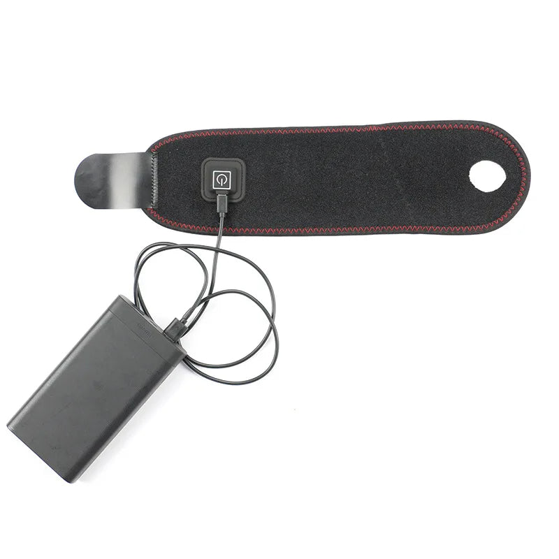 USB Heating Warm Hot Elbow Pad Belt Wrap Brace Support Massager Arm Sleeve Vibration Therapy Arthritis Joint Injury Pain