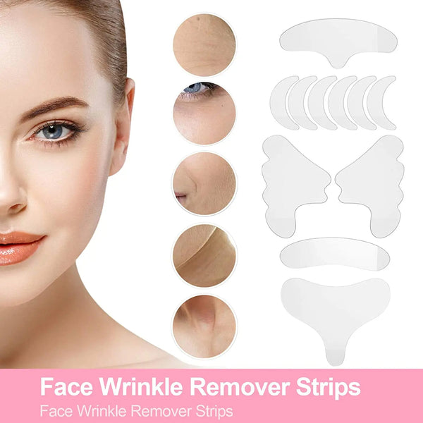 Women Reusable Silicone Wrinkle Removal Sticker Face Forehead Neck Eye Sticker Pad Anti Wrinkle Aging Skin Lifting Care Patch