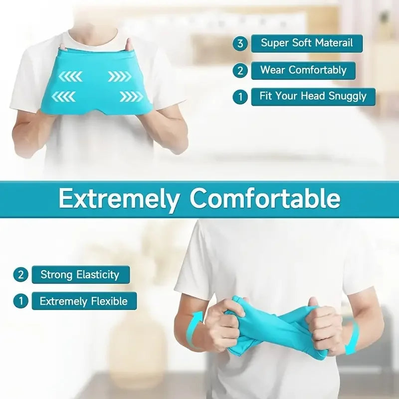 Migraine Relief Hat headache hat Gel Hot Cold Therapy Ice Cap For Relieve Pain Ice Hat Eye Mask Stress Pressure Pain Relief