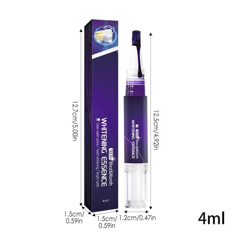 V34 Purple Teeth Lightening Pen Tooth Whitener Pen Bleaching Gel For Yellow Teeth Safe Teeth Brightening Purple Teeth Brightener