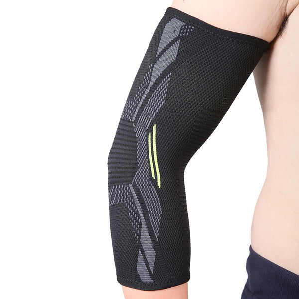 Outdoor Sport Knitting Compression Elbow Brace Arm Protector &Knee Pads Thick Sponge Basketball Crash Support Pads Elbow Suppo