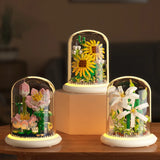 Eternal Block Flower Assembly Bouquet Desktop Decoration Block Flower Children'S Puzzle Assembly Toy Bouquet