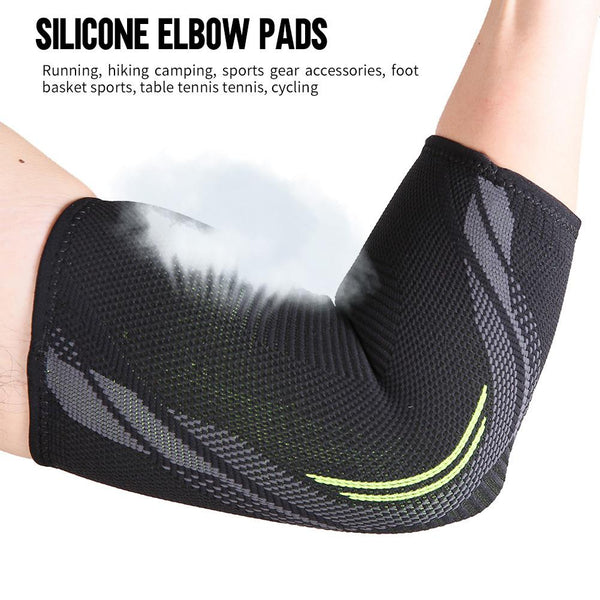 Outdoor Sport Knitting Compression Elbow Brace Arm Protector &Knee Pads Thick Sponge Basketball Crash Support Pads Elbow Suppo