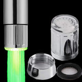 LED Temperature Sensitive 1/3/7-Color Light-Up Faucet Kitchen Bathroom Glow Water Saving Faucet Aerator Tap Nozzle Shower