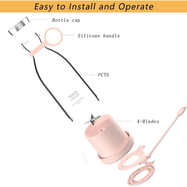 Portable Blender Orange Juicer Electric Fresh Juice Extractors Wireless Blender Bottle Smoothie Blender Citrus Squeezer Bullet