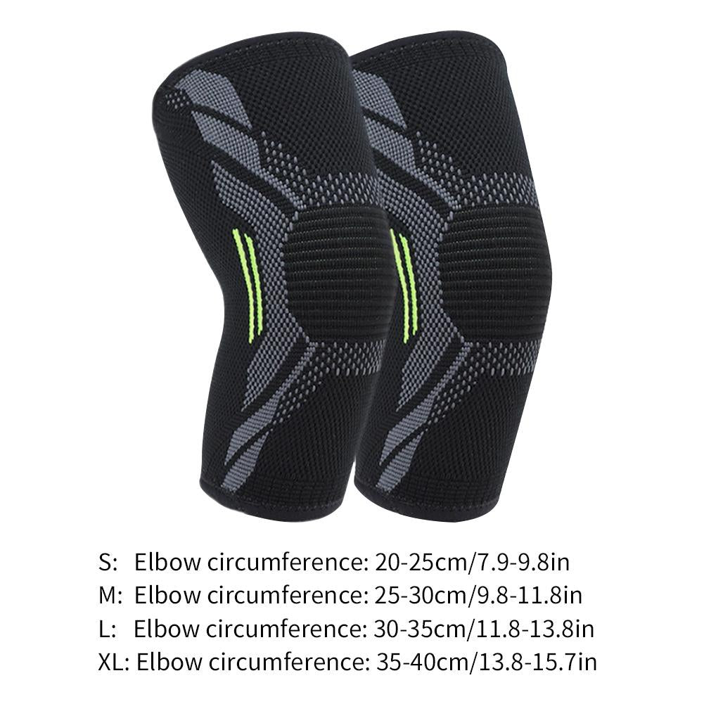 Outdoor Sport Knitting Compression Elbow Brace Arm Protector &Knee Pads Thick Sponge Basketball Crash Support Pads Elbow Suppo