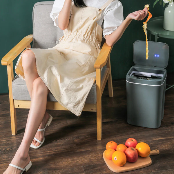 14L Intelligent Trash Can Automatic Smart Sensor Garbage Dustbin Home Electric Rubbish Waste Bin for Office Kitchen Bathroom New