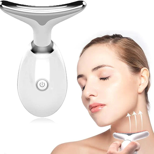 Wavy Chic Beauty Facial Massager, 7 Color Wavy Acne Beauty Microcurrent Facial Device Skin Firming for Face Neck Beauty Device,