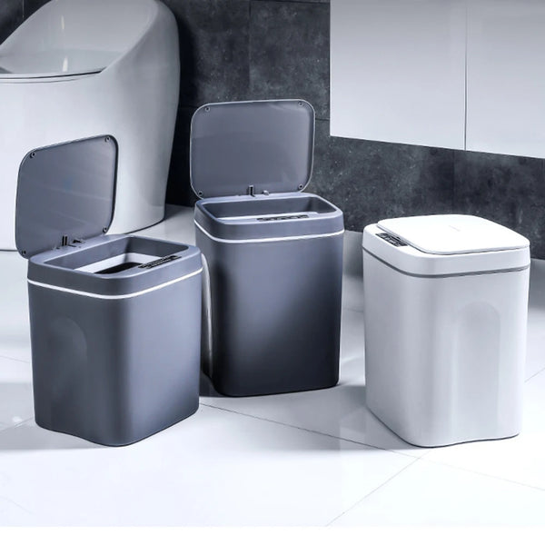14L Intelligent Trash Can Automatic Smart Sensor Garbage Dustbin Home Electric Rubbish Waste Bin for Office Kitchen Bathroom New