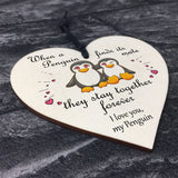 Valentines Gifts for Him Her Heart Penguin Gift Anniversary Gift for Boyfriend