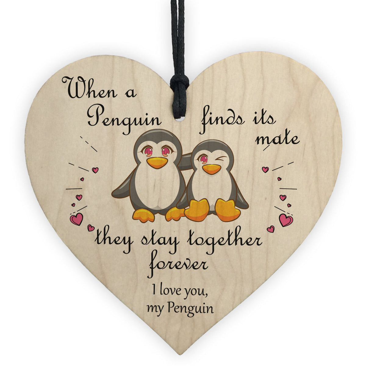 Valentines Gifts for Him Her Heart Penguin Gift Anniversary Gift for Boyfriend
