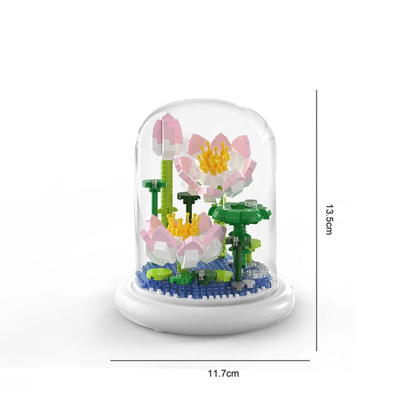 Eternal Block Flower Assembly Bouquet Desktop Decoration Block Flower Children'S Puzzle Assembly Toy Bouquet